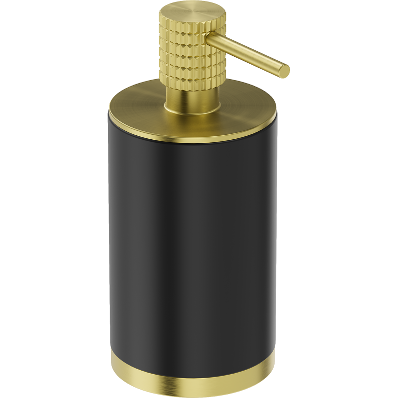 Mexen Triv stolní dávkovač mýdla, černý/kartáčovaný zlatý - 70A33059-55B