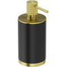 Mexen Triv stolní dávkovač mýdla, černý/kartáčovaný zlatý - 70A33059-55B