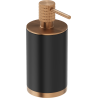 Mexen Triv stojan na mýdlo, černý/kartáčovaná měď - 70A33059-65B