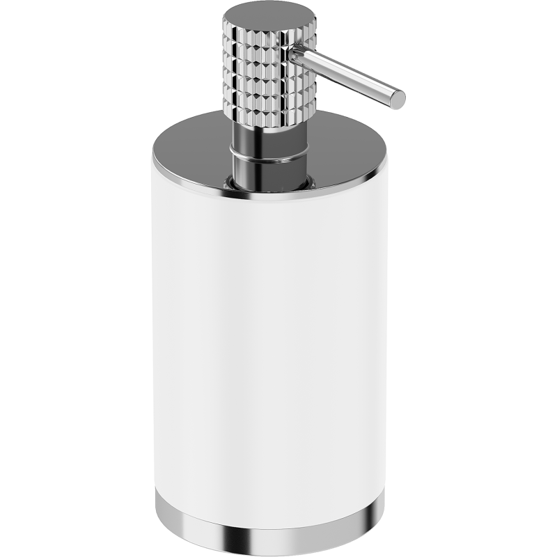 Mexen Triv stojanový dávkovač mýdla, bílý/chrom - 70A33059-00W