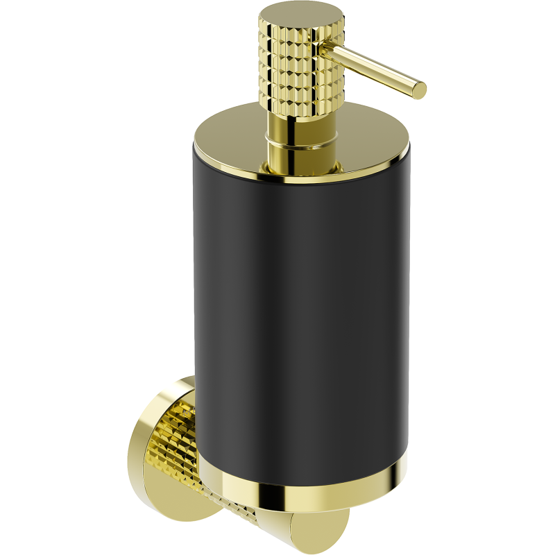 Mexen Triv dávkovač mýdla, černý/zlatý - 70A33058-50B