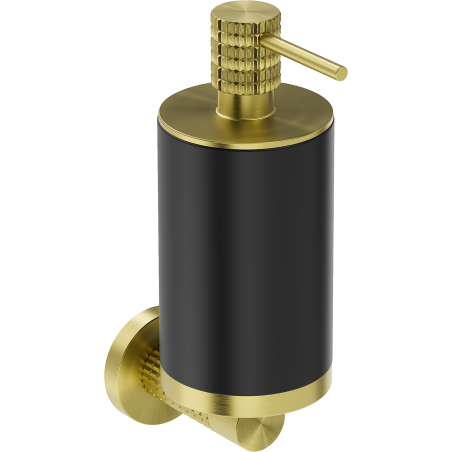 Mexen Triv dávkovač mýdla, černý/zlatý kartáčovaný - 70A33058-55B