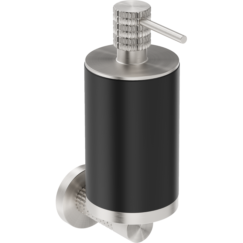 Mexen Triv dávkovač mýdla, černý/kartáčovaný nikl - 70A33058-97B