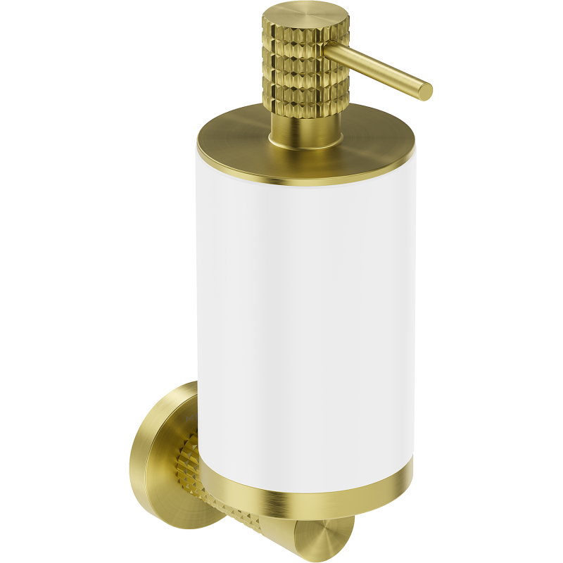 Mexen Triv dávkovač mýdla, bílý/zlatý kartáčovaný - 70A33058-55W