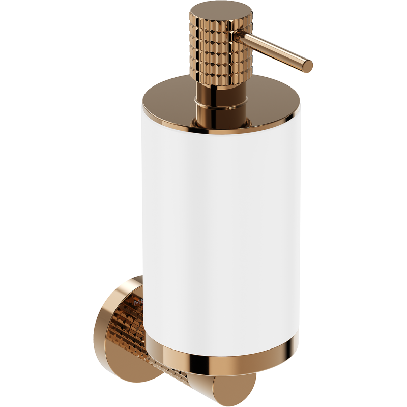 Mexen Triv dávkovač mýdla, bílý/růžové zlato - 70A33058-60W