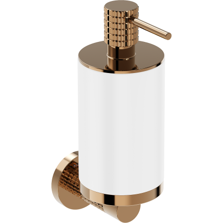 Mexen Triv dávkovač mýdla, bílý/růžové zlato - 70A33058-60W
