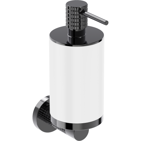 Mexen Triv dávkovač mýdla, bílý/černý chrom - 70A33058-73W