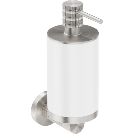 Mexen Triv dávkovač mýdla, bílý/kartáčovaný nikl - 70A33058-97W