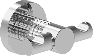 Mexen Triv dvojitý háček na ručník, chrom - 70A33012-00