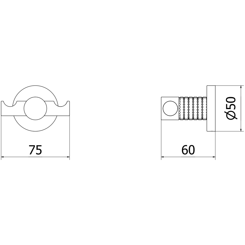 Mexen Triv dvojitý háček na ručník, kartáčovaný nikl - 70A33012-97