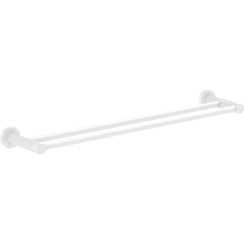 Mexen Triv dvojitý věšák na ručník, bílý - 70A33047-20