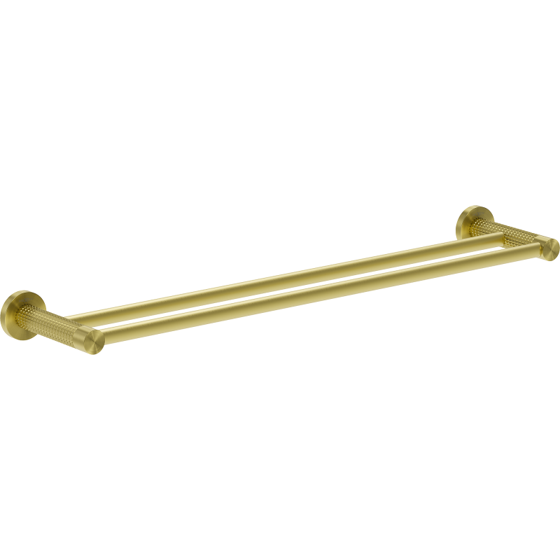 Mexen Triv dvojitý držák na ručník, kartáčovaný zlatý - 70A33047-55