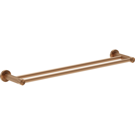 Mexen Triv dvojitý držák na ručník, kartáčovaná měď - 70A33047-65