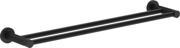 Mexen Triv dvojitý držák na ručníky, černý - 70A33047-70