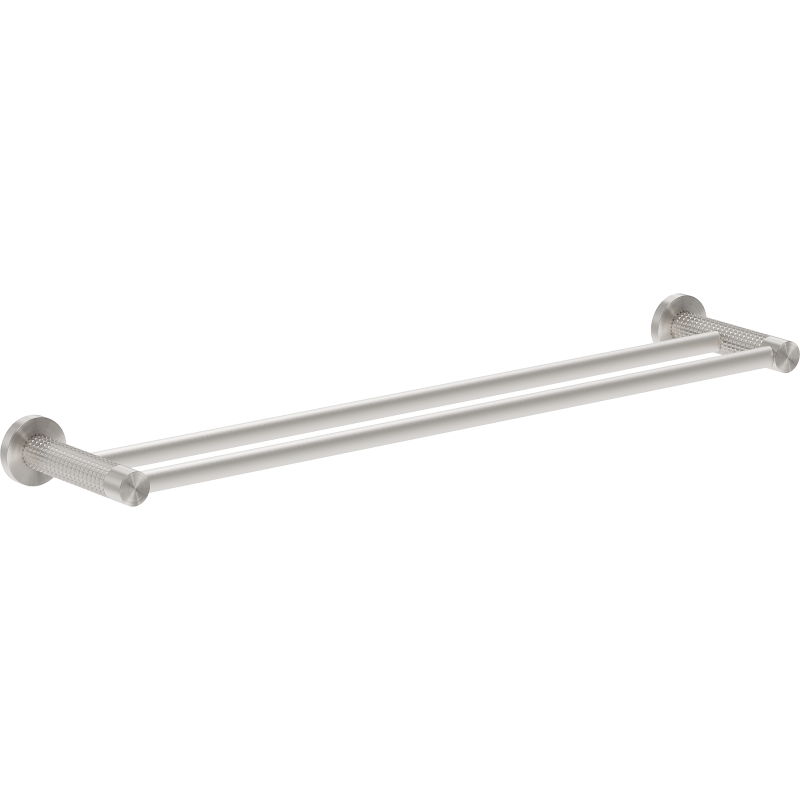 Mexen Triv dvojitý věšák na ručníky, kartáčovaný nikl - 70A33047-97