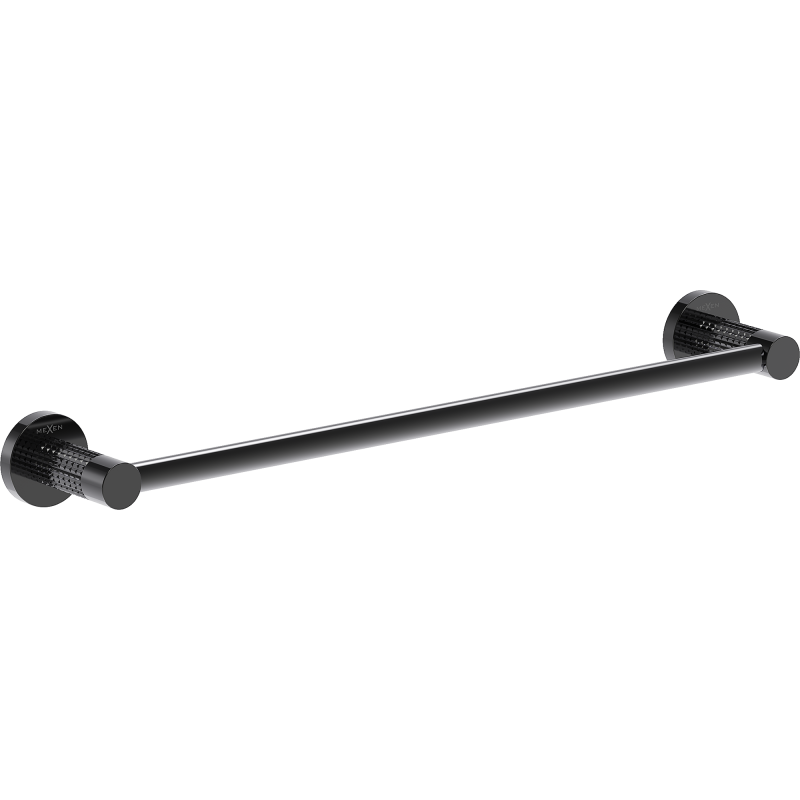 Mexen Triv věšák na ručníky, černý chrom - 70A33043-73
