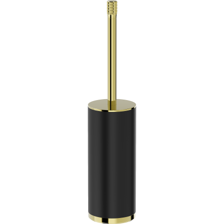Mexen Triv stojící toaletní kartáč, černý/zlatý - 70A33073-50B