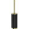 Mexen Triv stojící toaletní kartáč, černý/zlatý - 70A33073-50B