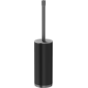 Mexen Triv stojící toaletní kartáč, černý/gun gray kartáčovaný - 70A33073-66B