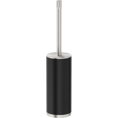 Mexen Triv stojící toaletní kartáč, černý/kartáčovaný nikl - 70A33073-97B