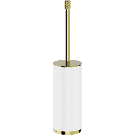 Mexen Triv stojící toaletní kartáč, bílá/zlatá - 70A33073-50W