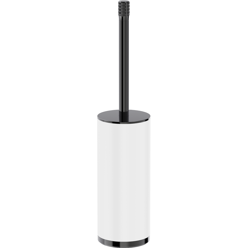 Mexen Triv stojící toaletní kartáč, bílá/černý chrom - 70A33073-73W