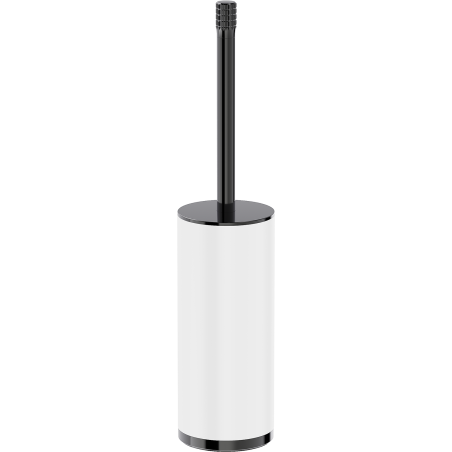 Mexen Triv stojící toaletní kartáč, bílá/černý chrom - 70A33073-73W
