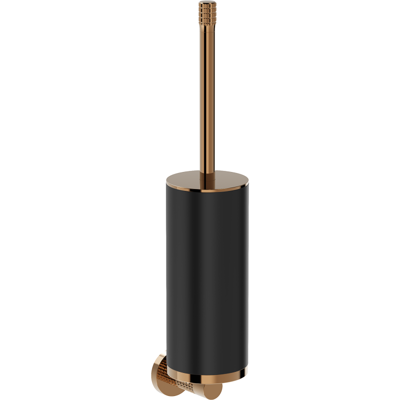 Mexen Triv toaletní kartáč, černý/růžové zlato - 70A33071-60B