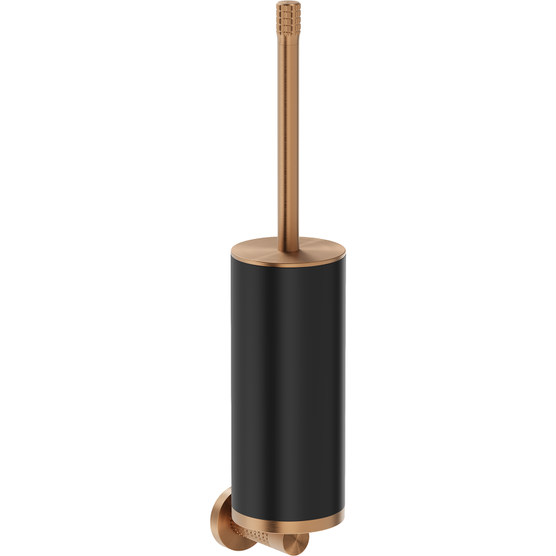 Mexen Triv WC kartáč, černá/kartáčovaná měď - 70A33071-65B