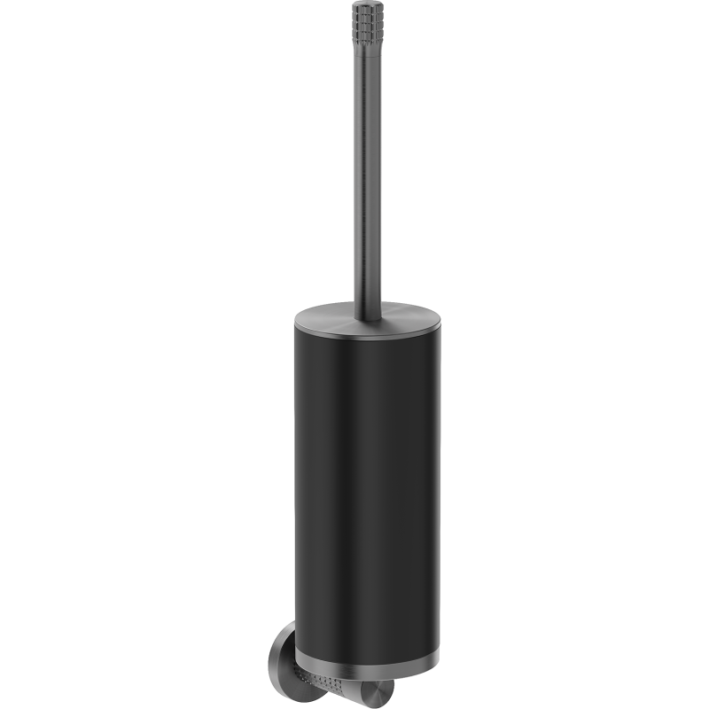 Mexen Triv toaletní kartáč, černý/gun gray kartáčovaný - 70A33071-66B