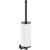Mexen Triv toaletní kartáč, bílá/black chrome - 70A33071-73W