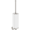 Mexen Triv toaletní kartáč, bílá/kartáčovaný nikl - 70A33071-97W
