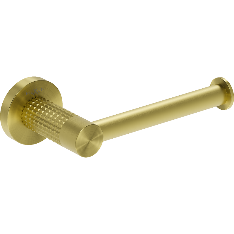 Mexen Triv držák na toaletní papír, zlatý kartáčovaný - 70A33025-55