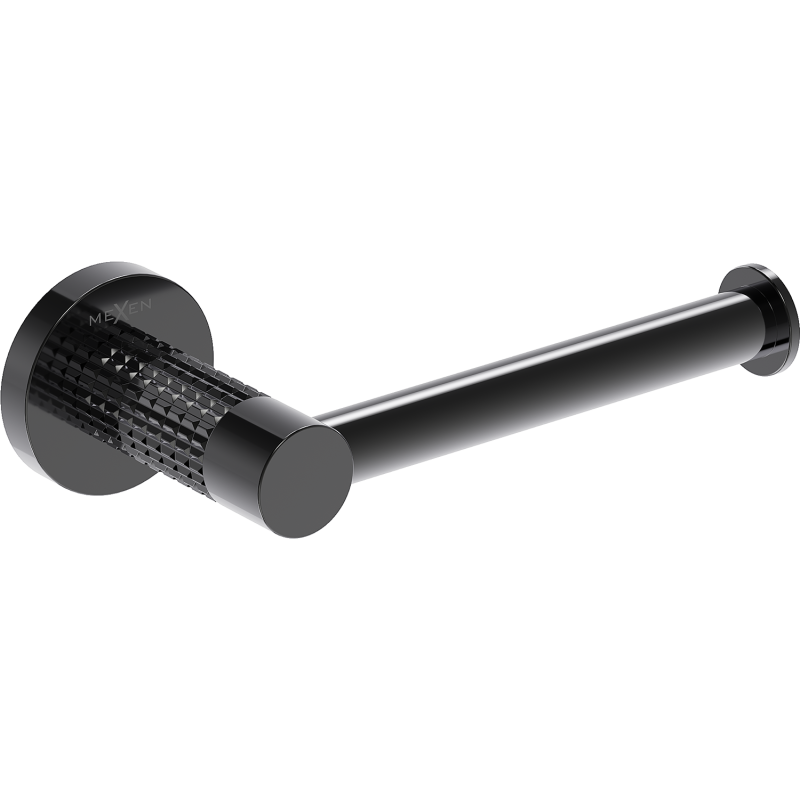 Mexen Triv držák na toaletní papír, černý chrom - 70A33025-73