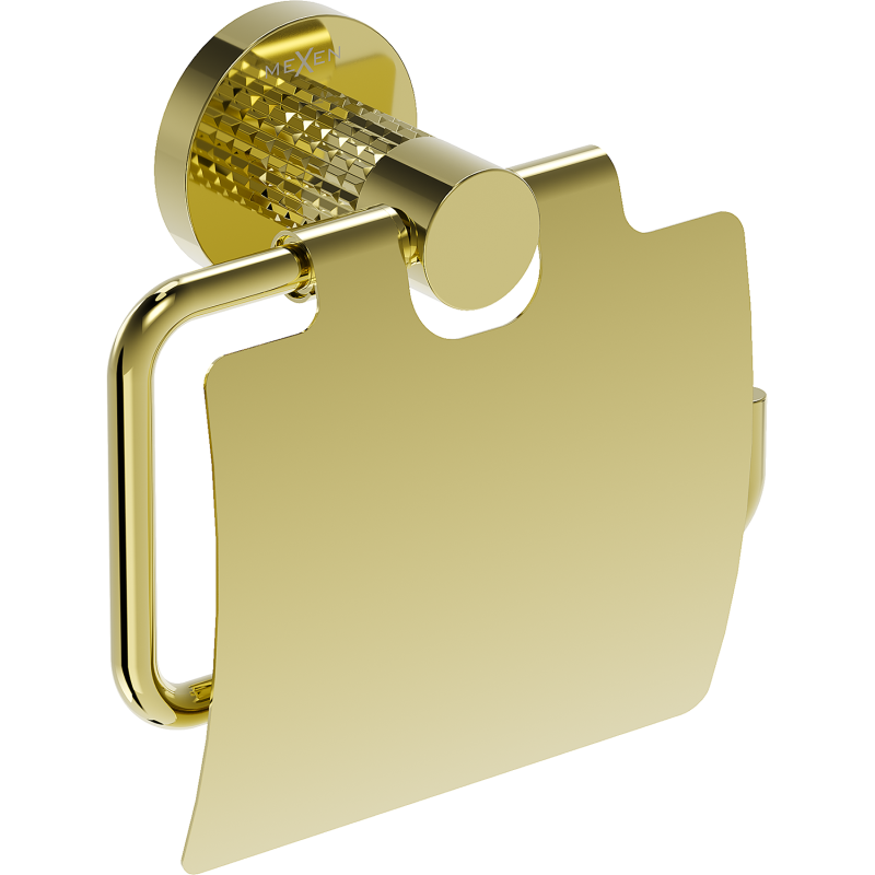 Mexen Triv držák na toaletní papír, zlatý - 70A33021-50