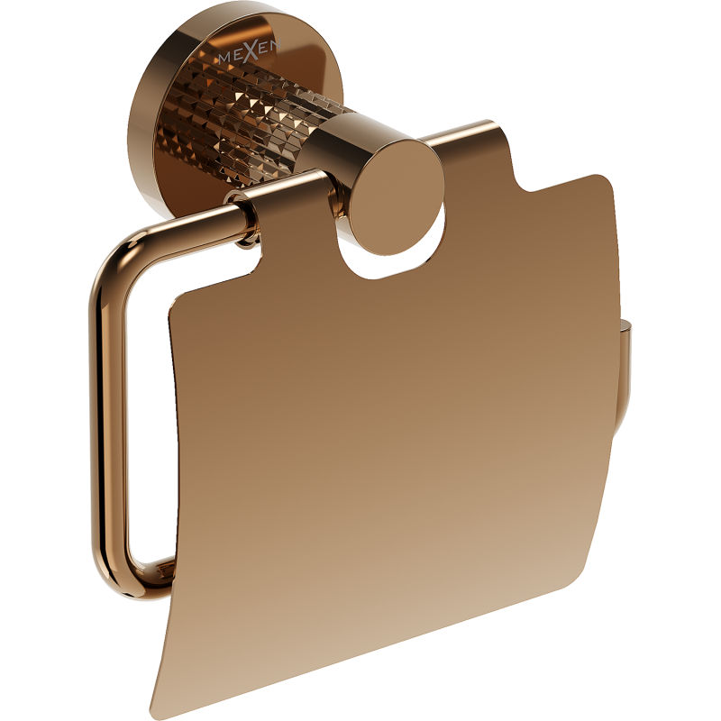 Mexen Triv držák na toaletní papír, růžové zlato - 70A33021-60