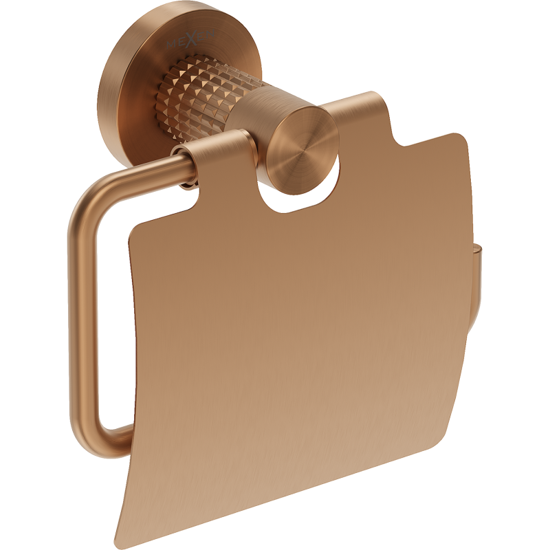 Mexen Triv držák na toaletní papír, kartáčovaná měď - 70A33021-65