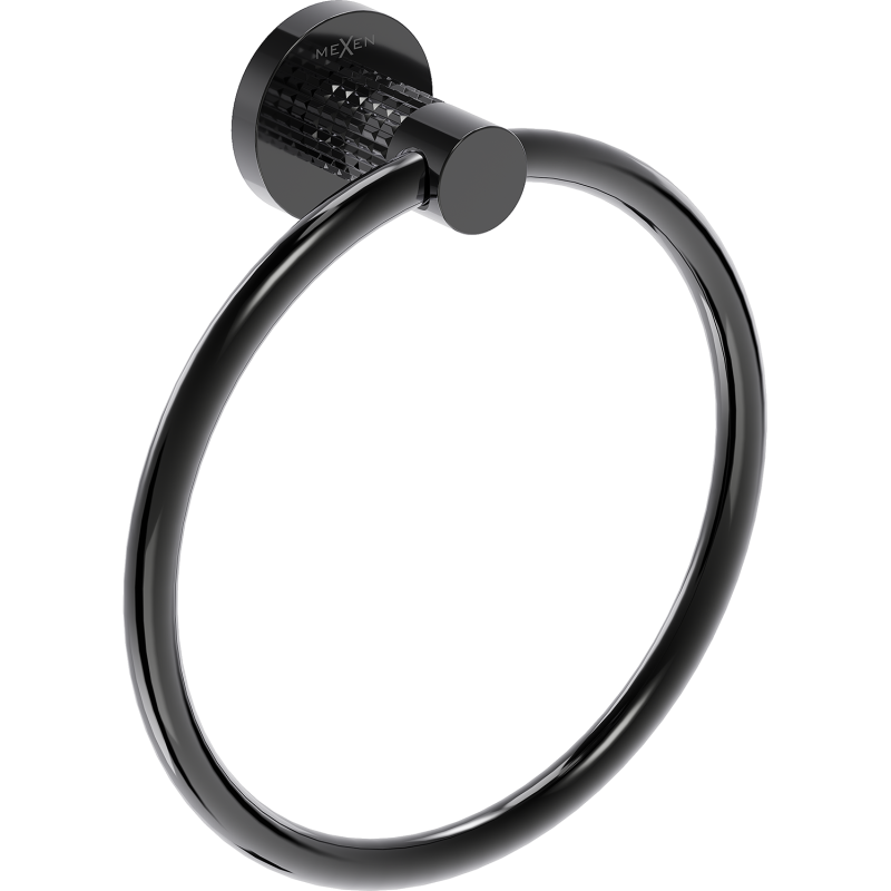 Mexen Triv věšák na ručník, černý chrom - 70A33031-73