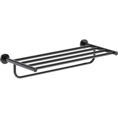 Mexen Ovio police na ručníky, černý chrom - 70A19581-73
