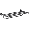 Mexen Ovio police na ručníky, černý chrom - 70A19581-73