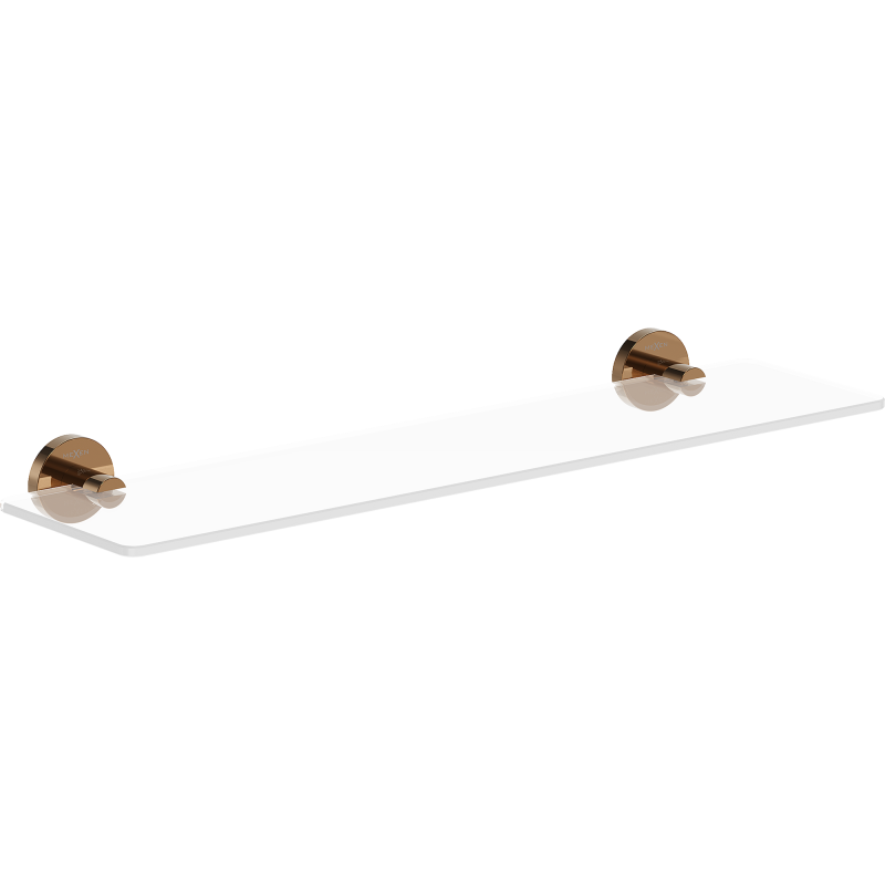 Mexen Ovio závěsná skleněná polička, růžové zlato - 70A19561-60