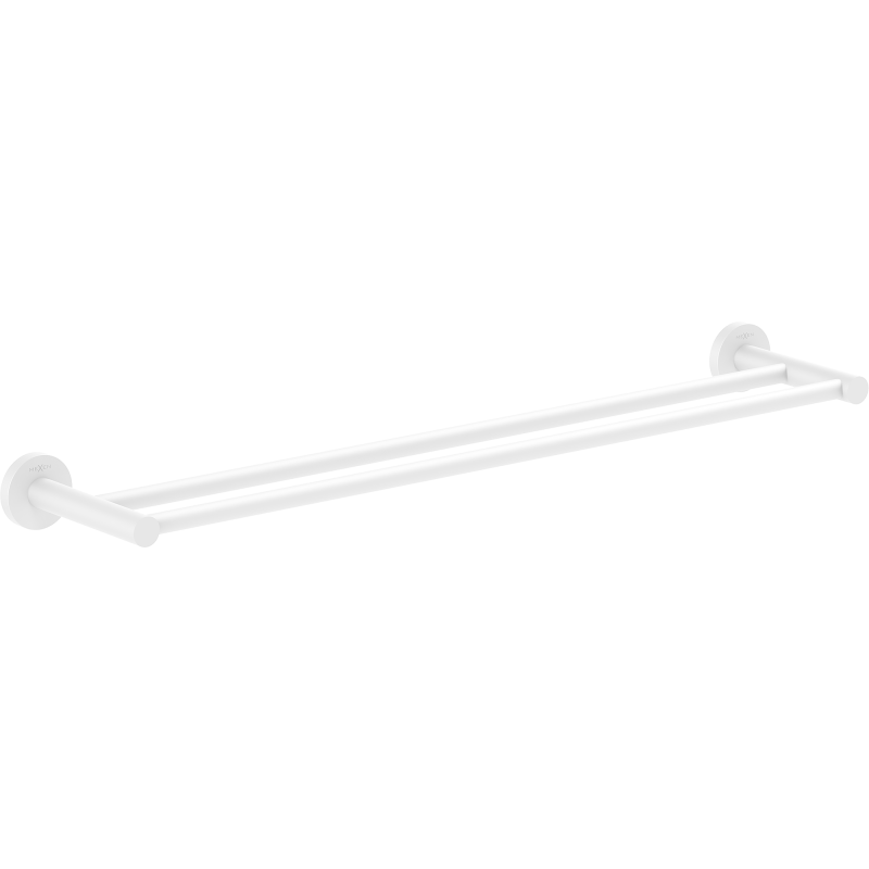 Mexen Ovio dvojitý věšák na ručník, bílý - 70A19547-20