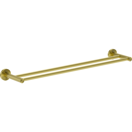 Mexen Ovio dvojitý věšák na ručníky, zlatý kartáčovaný - 70A19547-55