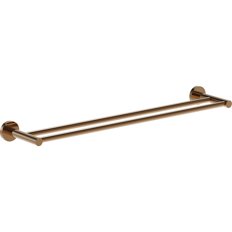 Mexen Ovio dvojitý věšák na ručník, růžové zlato - 70A19547-60