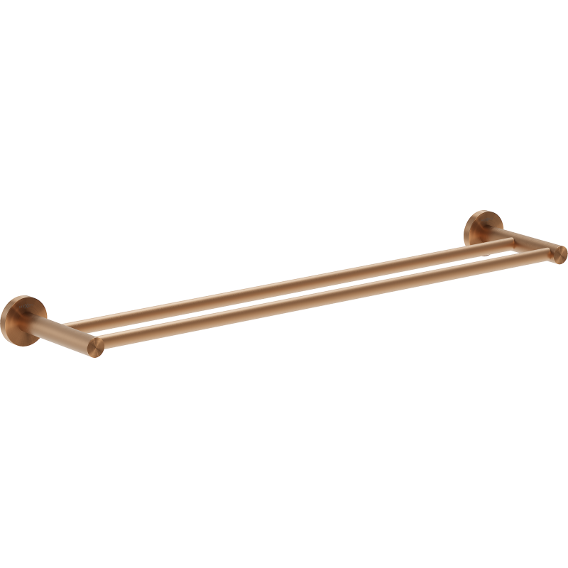 Mexen Ovio dvojitý věšák na ručník, kartáčovaná měď - 70A19547-65