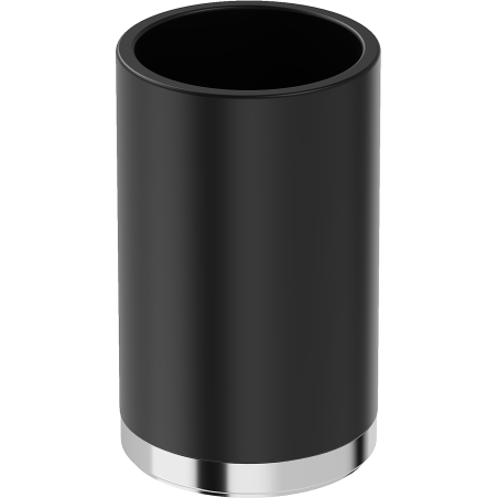 Mexen Triv stojící kelímek na kartáčky, černý/chrom - 70A33053-00B