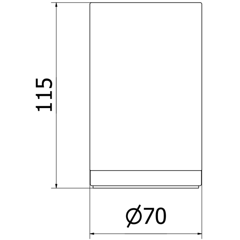 Mexen Triv stojící kelímek na kartáčky, černý/kartáčovaná měď - 70A33053-65B