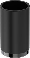 Mexen Triv stojící kelímek na kartáčky, černý/černý chrom - 70A33053-73B