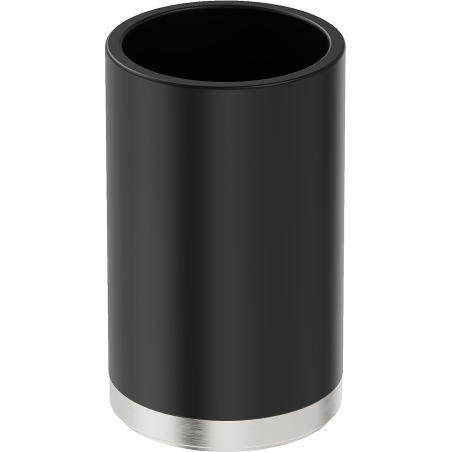 Mexen Triv stojatý kelímek na kartáčky, černý/kartáčovaný nikl - 70A33053-97B