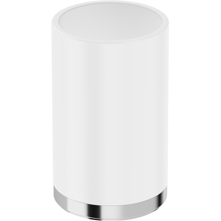 Mexen Triv stojící kelímek na kartáčky, bílý/chróm - 70A33053-00W